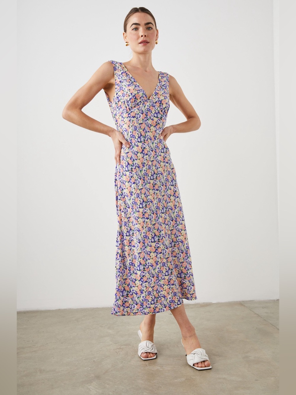 RAILS Audrina Midi Dress in Posy Field Ditsy Floral